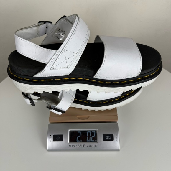 Dr. Martens Voss White Leather Strap Sandals - Picture 16 of 16